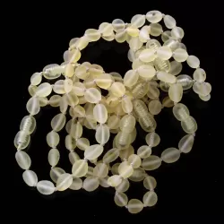 10 Raw Lemon BEANS Baltic amber teething bracelets 14cm