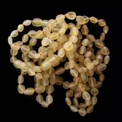 10 Raw Honey BEANS Baltic amber teething bracelets 14cm