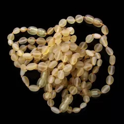 10 Raw Honey BEANS Baltic amber teething bracelets 14cm
