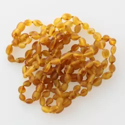 10 Raw Honey BEANS Baltic amber teething bracelets 14cm