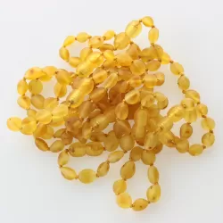 10 Raw Honey BEANS Baltic amber teething bracelets 14cm