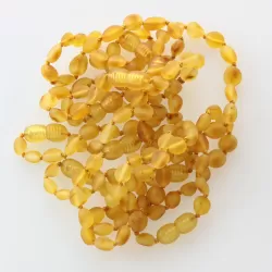 10 Raw Honey BEANS Baltic amber teething bracelets 14cm