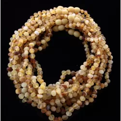 10 Raw Mix BAROQUE Baltic amber teething necklaces 35cm
