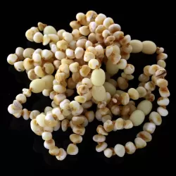 10 Raw Butter BAROQUE Baltic amber teething bracelets 14cm