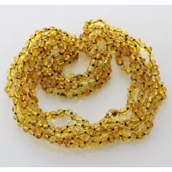 5 Honey BAROQUE Baltic amber adult necklaces 58cm