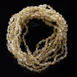 10 Raw Lemon BEANS Baby Baltic amber teething necklaces 33cm