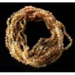 10 Raw Mix BAROQUE Baltic amber teething necklaces 36cm