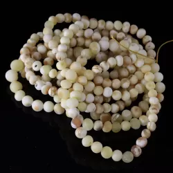 10 Raw White BAROQUE Baltic amber adult stretch bracelets 18cm
