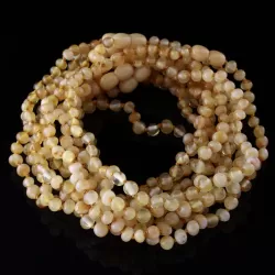 10 Butter BAROQUE teething Baltic amber necklaces 28cm