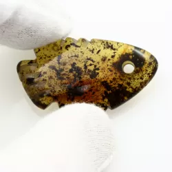 Baltic Amber figurine FISH Pendant Charm