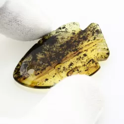 Baltic Amber figurine FISH Pendant Charm