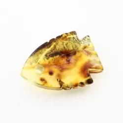 Baltic Amber figurine FISH Pendant Charm
