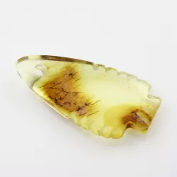 Baltic Amber figurine FISH Pendant Charm