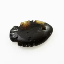 Baltic Amber figurine FISH Pendant Charm
