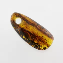 Natural Baltic Amber Hole Pendant