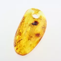 Natural Baltic Amber Hole Pendant