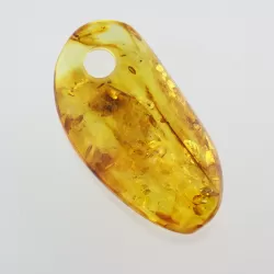 Natural Baltic Amber Hole Pendant