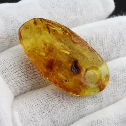 Natural Baltic Amber Hole Pendant
