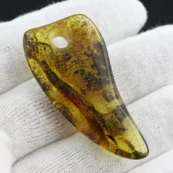 Natural Baltic Amber Hole Pendant