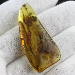 Natural Baltic Amber Hole Pendant