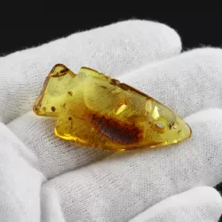 Baltic Amber figurine FISH Pendant Charm