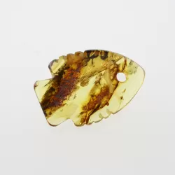 Baltic Amber figurine FISH Pendant Charm