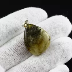 Unique Color DROP Baltic Amber Pendant