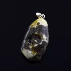 Unique Color DROP Baltic Amber Pendant