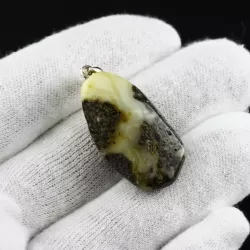 Unique Color DROP Baltic Amber Pendant