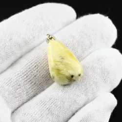 Unique Color DROP Baltic Amber Pendant