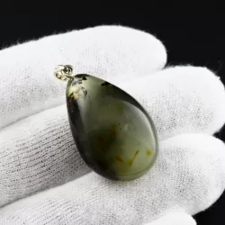 Unique Color DROP Baltic Amber Pendant