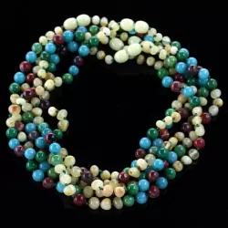 5 Milk Gems Baltic Amber teething necklaces 33cm