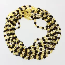 10 Multi BROQUE teething Baltic amber necklaces 32cm