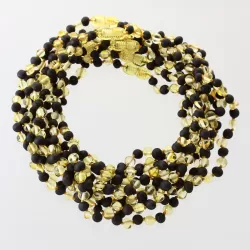 10 Multi BROQUE teething Baltic amber necklaces 33cm