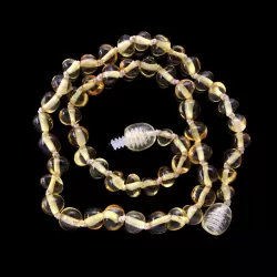 Lemon Baltic Amber Teething Necklace For Babies