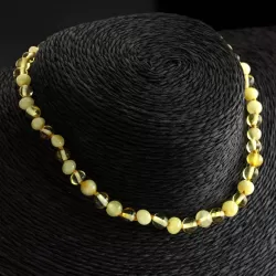 Multi Baltic Amber Teething Necklace For Babies