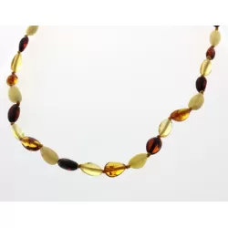 BEANS Baby teething Baltic amber beads necklace 13in