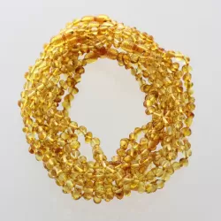 10 Honey Pop BAROQUE Baltic amber teething necklaces 32cm