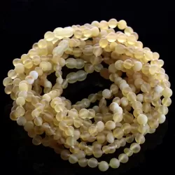 10 Big Raw Mix BAROQUE teething Baltic amber necklaces 32cm
