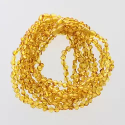 10 Pop Honey BAROQUE Baltic amber teething necklaces 28cm