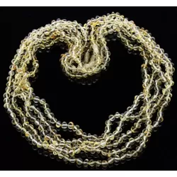 5 Lemon BAROQUE Baltic amber adult necklaces 65cm