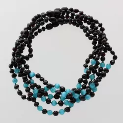 5 Cherry Gems Baltic Amber teething necklaces 33cm