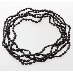 5 Raw Cherry BEANS Baltic amber adult necklaces 60cm