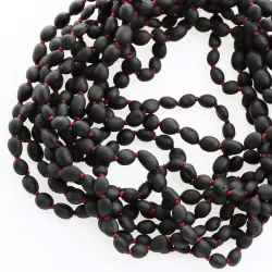 10 Raw Cherry BEANS Baby teething Baltic amber necklaces 33cm