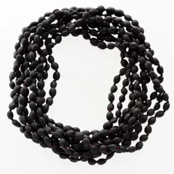 10 Raw Cherry BEANS Baby teething Baltic amber necklaces 36cm