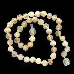 Raw Mix Baroque Teething Baltic Amber Necklace