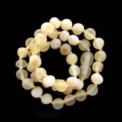 Raw Mix Baroque Teething Baltic Amber Necklace