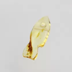 Baltic Amber figurine FISH Pendant Charm