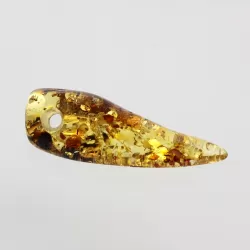 Natural Baltic Amber Hole Pendant