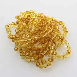 10 Honey BAROQUE Baltic amber adult bracelets 21cm